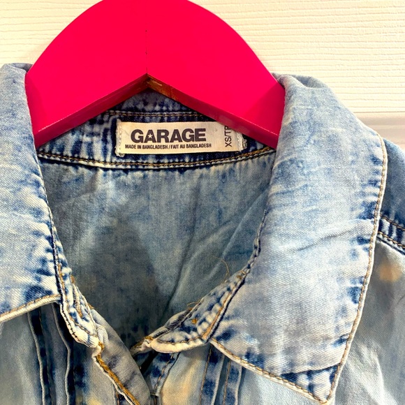 Extra Small Acid Wash Jean Guess Mini Dress - Picture 5 of 5